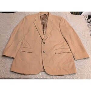 Brooks Brothers 346 100% Camelhair Two Button Blazer Tan Men 45R Vintage Classic